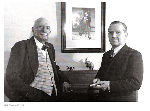 Harry Skeet Broom left - BroomWade founder and son Dick Broom c1940