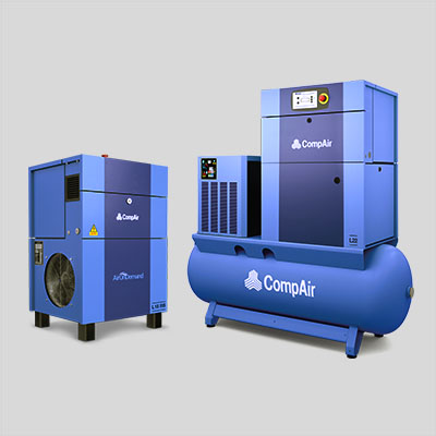 Oil lubricated 7 to 22 kw air compressor